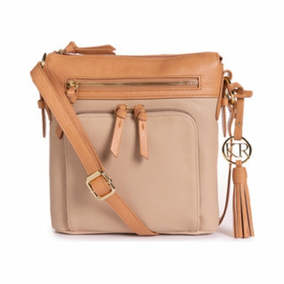 Kim Rogers Tan Double Pocket Crossbody - Picture 2 of 7